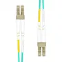 Cable de conexión de fibra óptica multimodo dúplex ProXtend FO-AQLCLCOM4D-0015 LC-LC UPC OM4 15m