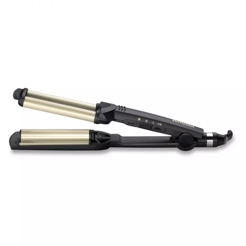 BaByliss C260E EasyWaves plancha texturizadora Warm Black, Silver 70,9 (1,8 m)