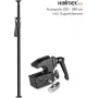 Pie de luz/barra telescópica walimex Autopole 220–380 cm con Super Clamp