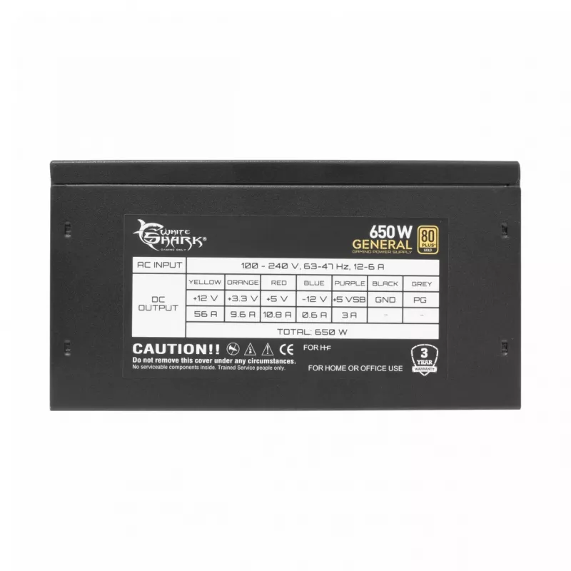 Fuente de alimentación White Shark GPSU-G650M 650W