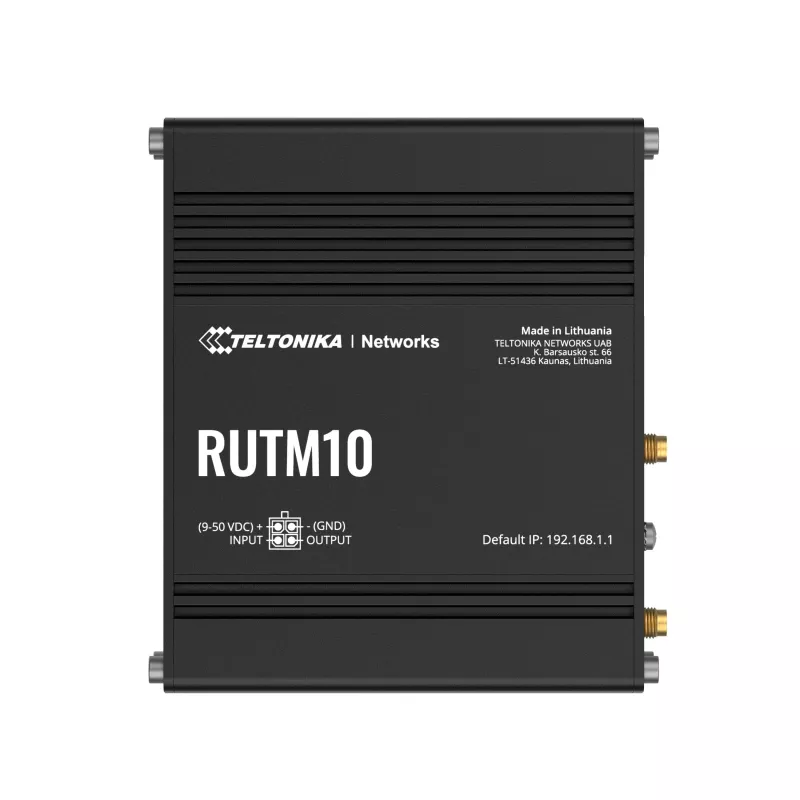Router inalámbrico Teltonika RUTM10 Gigabit Ethernet Dual-Band (2,4 GHz / 5 GHz) negro