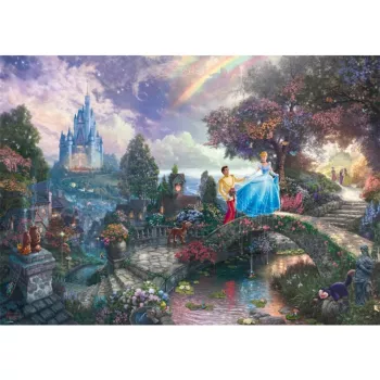 Schmidt Spiele 59472 Thomas Kinkade: Disney La Cenicienta puzzle, 1000 piezas, 69,3 x 49,3 cm, dibujos animados