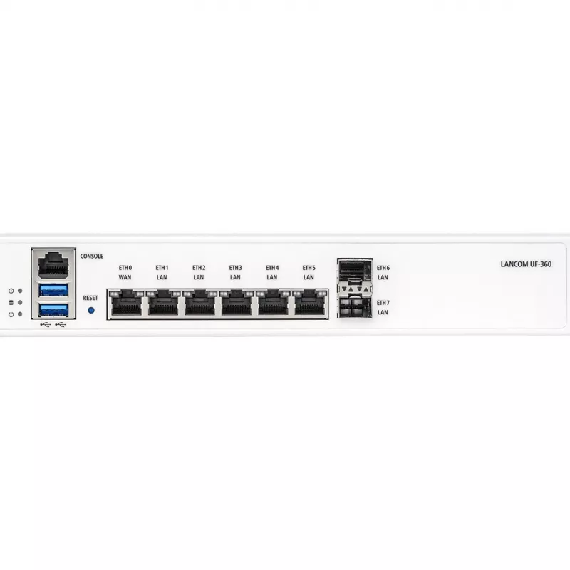 LANCOM R&S Unified Firewall UF-360 - firewall - 8 puertos - GigE - 1U - montaje en rack