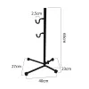 Soporte de taller para bicicleta MACLEAN MC-434, soporte de servicio plegable, 20 kg de carga, negro