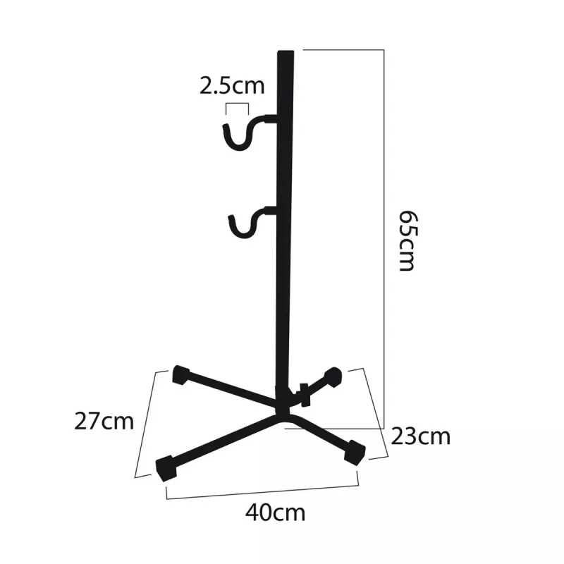 Soporte de taller para bicicleta MACLEAN MC-434, soporte de servicio plegable, 20 kg de carga, negro