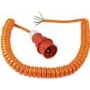 Cable en espiral de obra AS Schwabe 70431 — CEE 400V 16A, IP44, cable en espiral para uso en obra