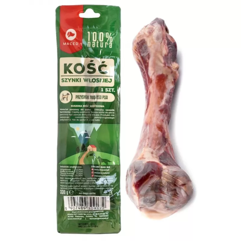 MACED hueso de jamón Parma - snack masticable para perros - 330 g