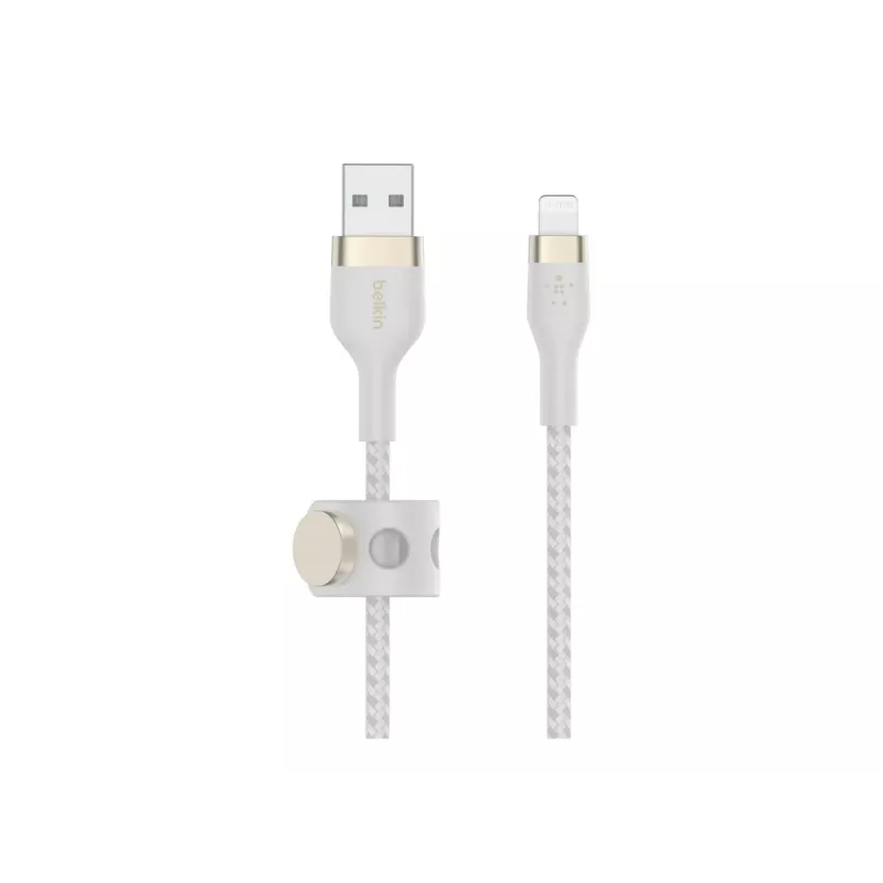 Belkin BOOST CHARGE - cable Lightning - USB macho a Lightning macho - 3 m - blanco - para Apple iPad/iPhone/iPod (Lightning)