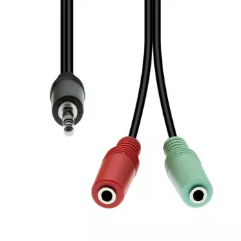 Cable ProXtend 4-Pin a 2×3-Pin M-F M42XM3F-003, 1 m, negro