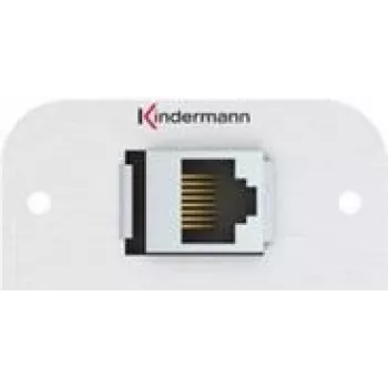 Kindermann Konnect 54 alu - Faceplate modular Snap-In - RJ-45 (7441000527)
