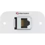 Kindermann Konnect 54 alu - Faceplate modular Snap-In - RJ-45 (7441000527)