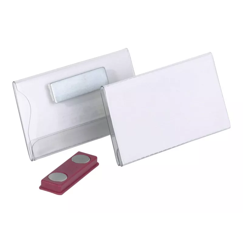 Durable Placa de identificación magnética 40 x 75 mm