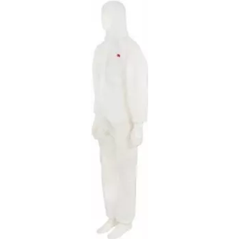hh SMS tejido de spunbond-meltblown-spunbond de 3 capas GT700000588 blanco, cremallera L