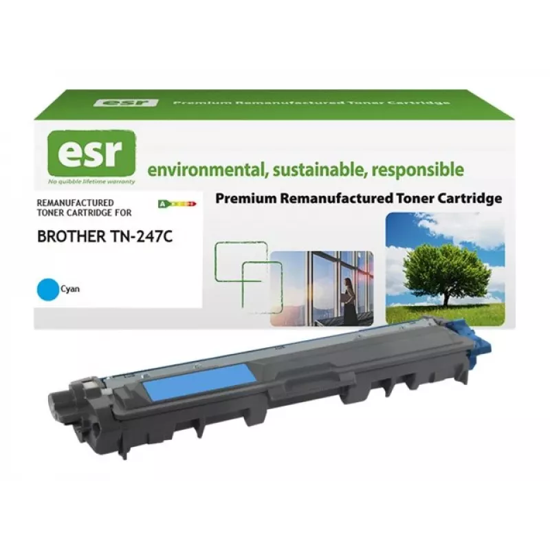 Cartucho de tóner ESR compatible con Brother TN-247C cian remanufacturado 2.300 páginas