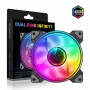 Gamemax | Ventilador de caja | DUAL RING INFINITY | Negro