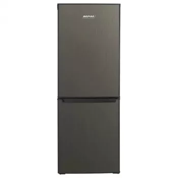 Frigorífico combi MPM MPM-215-KB-39/E — 215 l, congelador abajo, Dark Inox, puertas reversibles, iluminación LED
