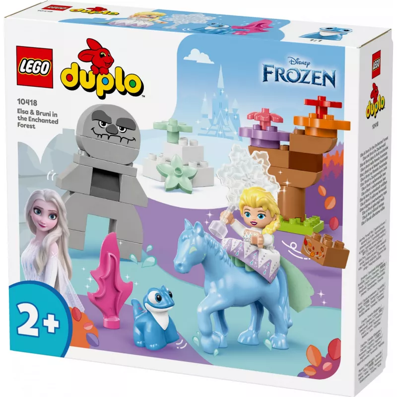 LEGO DUPLO Set de juego 10418 — Disney Elsa y Bruni en el bosque encantado, 31 piezas, 2+ años