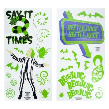 Pegatina de pared Paladone Beetlejuice diseño PP13439BJ – set de pegatinas decorativas de pared