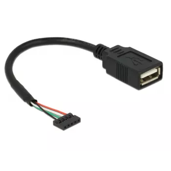 Cable USB DeLOCK 84831 USB 2.0 0,15 m negro