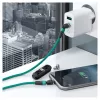 Cable USB RealPower MagneticCharge2 1 m verde carga rápida transferencia de datos