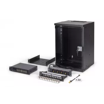 Armario de pared Digitus DN-49103-SET 9U 315 x 300 mm negro