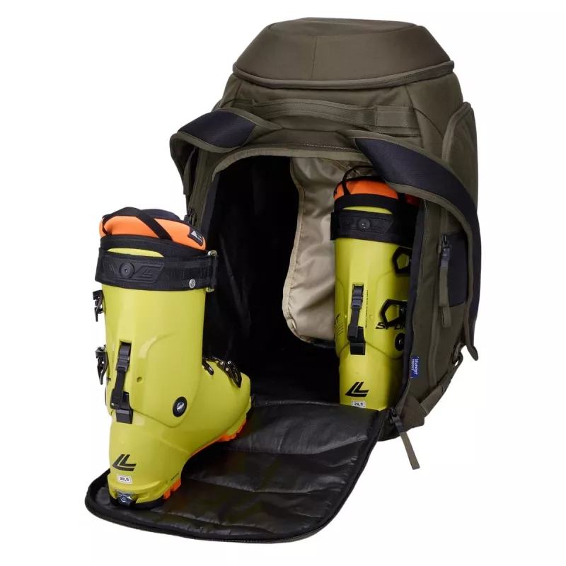 Mochila con ruedas Thule 5157 Roundtrip para esquí y botas de snowboard 60L Deep Khaki