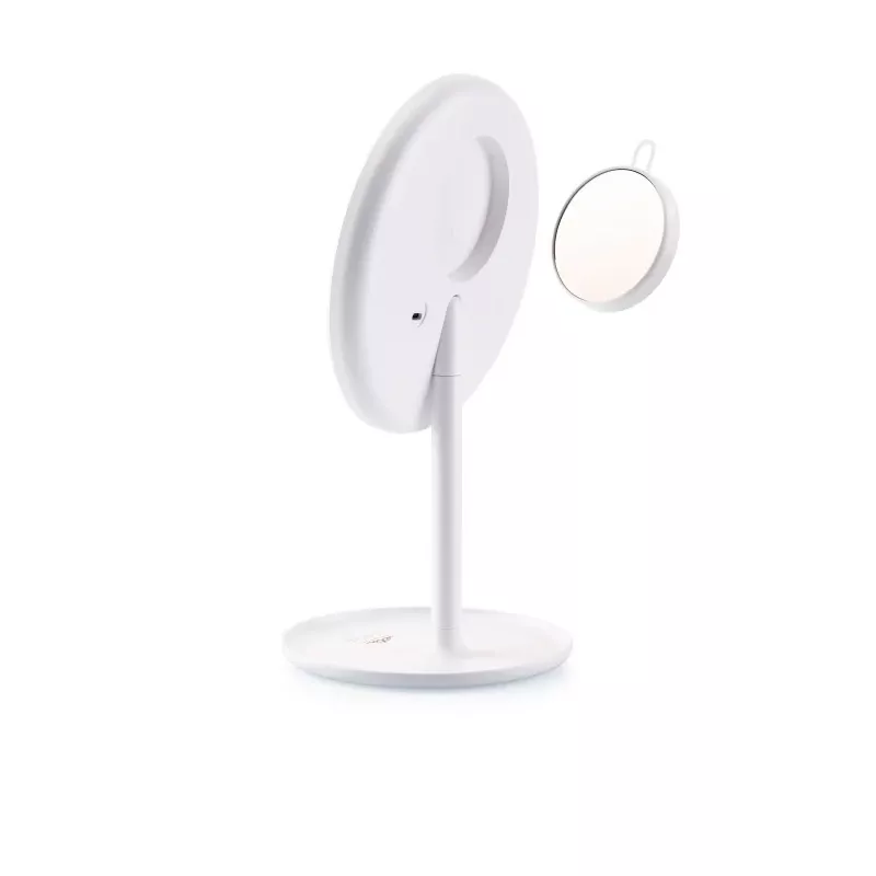 Espejo de maquillaje LED independiente ETA Fenité redondo 20 cm, control táctil, USB, batería LiPo integrada