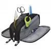 WEDO Business 242 45101 estuche Schlamperbox con 3 compartimentos, poliéster, negro