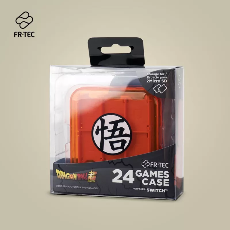 Estuche para cartuchos FR-TEC Dragon Ball Super Nintendo Switch naranja
