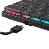 Teclado mecánico White Shark Nagamaki negro — distribución US, interruptores mecánicos rojos