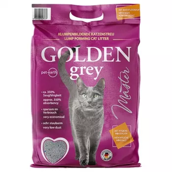 GOLDEN Gris Master - arena para gatos de bentonita - 7 kg