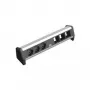 Alargador de corriente 3 tomas AC Bachmann 902.002 Negro Plata