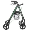 MDH GRAS andador de rehabilitación con asiento y bolsa, verde