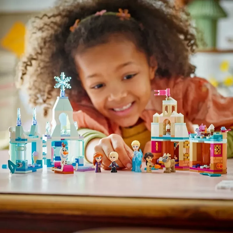 LEGO DISNEY 43278 Mini castillo de Arendelle y palacio de hielo de Elsa