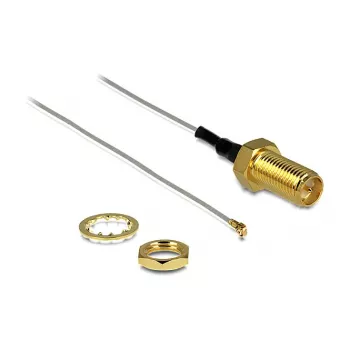 Cable coaxial DeLOCK 88813 0,2 m MHF III (I-PEX) RP-SMA gris