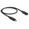 Cable USB DeLOCK 85532 USB 3.2 Gen 1 0,5 m USB-C negro