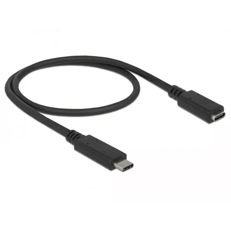 Cable USB DeLOCK 85532 USB 3.2 Gen 1 0,5 m USB-C negro