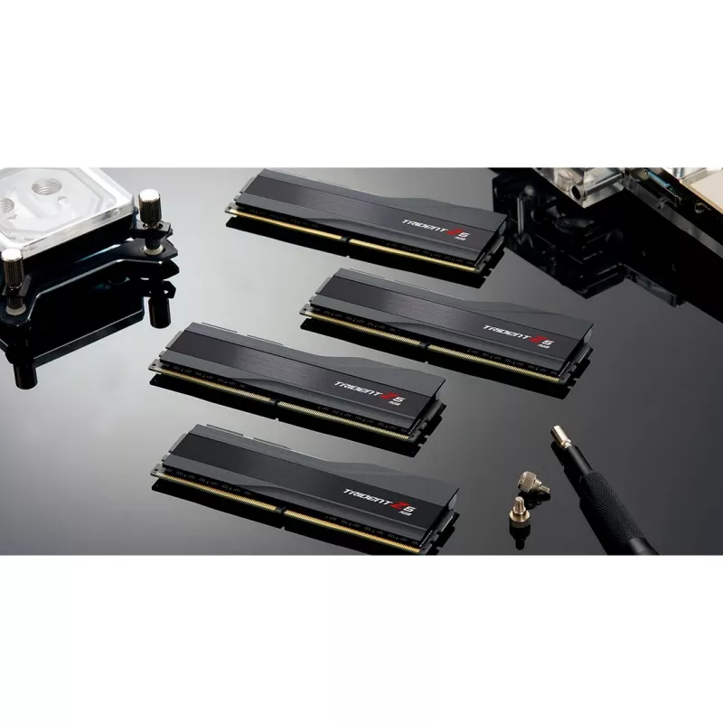 DIMM 32 GB DDR5-6000 (2x 16 GB) Dual-Kit, memoria RAM negra, F5-6000J3636F16GX2-TZ5RK, Trident Z5 RGB, INTEL XMP