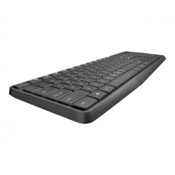 Logitech MK235 Conjunto duradero de teclado y ratón inalámbricos en gris