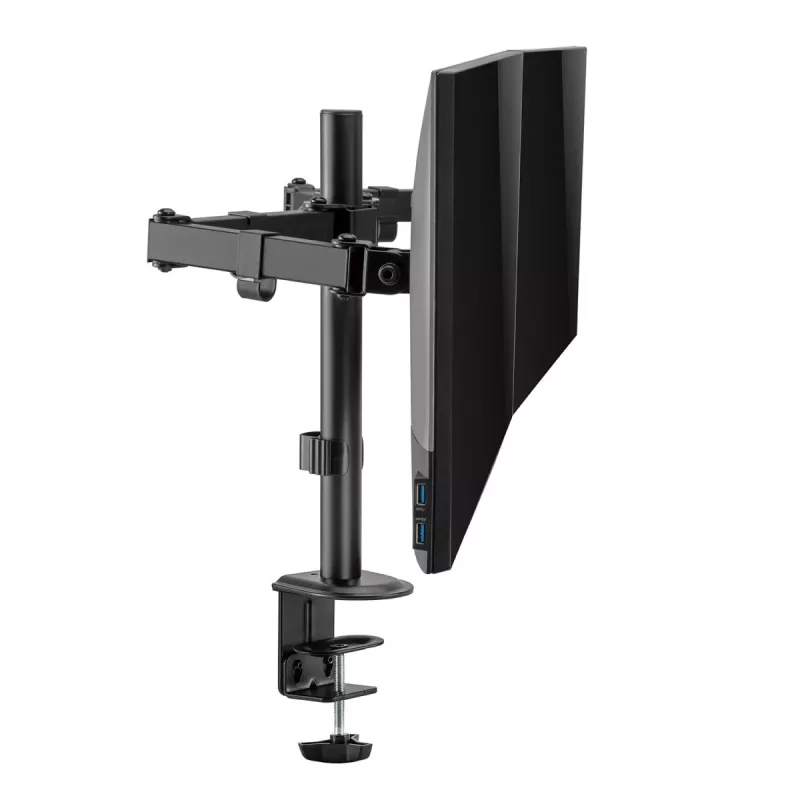 Soporte de mesa Maclean para 2 monitores, VESA 75x75 y 100x100, 17-32, 2x 9kg, MC-754N
