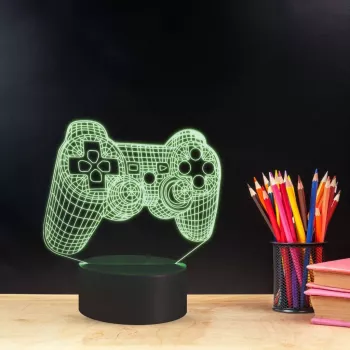Lámpara de mesa MANTA SNL57RGB decoración de luz RGB 3D, LED RGB, efecto 3D decorativo