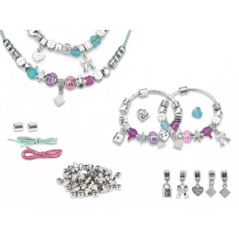 Set de manualidades para pulseras Ascato 116105 con cuentas y herramientas para hacer bisutería
