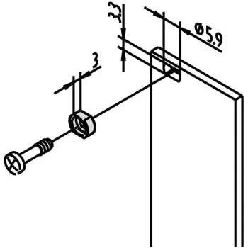 SCHROFF CASQUILLO LATÓN M2,5 NÍQUEL (10ST./KIT) - Accesorio para rack (21100659)