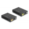 Set transmisor y receptor AV DELOCK 65955 — Extensor HDMI Cat6/Cat6a, hasta 3840×2160, con cable, alimentación Micro-USB-B