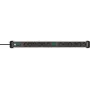 Regleta de enchufes Brennenstuhl 1391030200 3m 12 tomas de corriente para interior negro plata