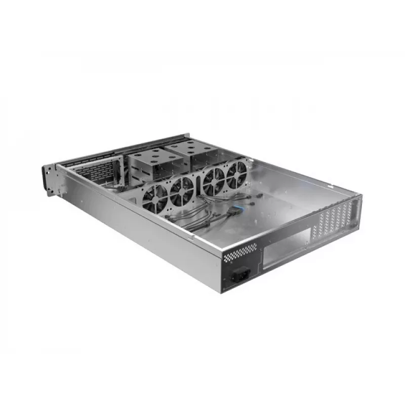 Chasis rack Lanberg SC01-6502-12B 2U negro 7 ventiladores
