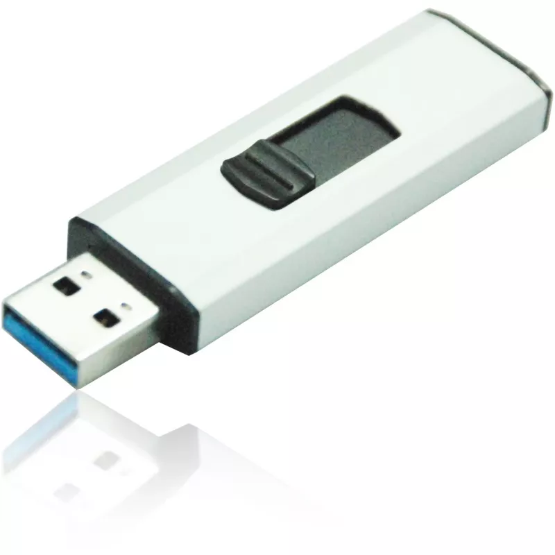 MediaRange - Memoria flash USB - 256 GB - USB 3.0 - negro, plata (MR919)