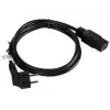 Cable de alimentación CEE 7/7 - IEC 320 C19 16A VDE 1,8M negro