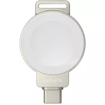 Cargador inalámbrico 4smarts 541476 para Apple Watch — plateado
