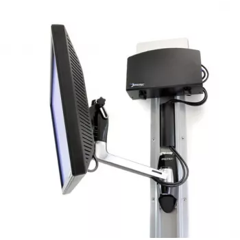 Soporte de pared Ergotron LX HD Swing Arm - set de montaje (brazo articulado, pomo giratorio) para TV (inclinación y giro) - aluminio - tamaño de pantalla: hasta 106,7 cm (hasta 106,70 cm (42)) - accesorios de montaje